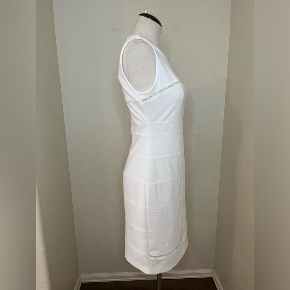 Tommy Hilfiger White Sheath Dress Size 6 - Picture 5 of 10